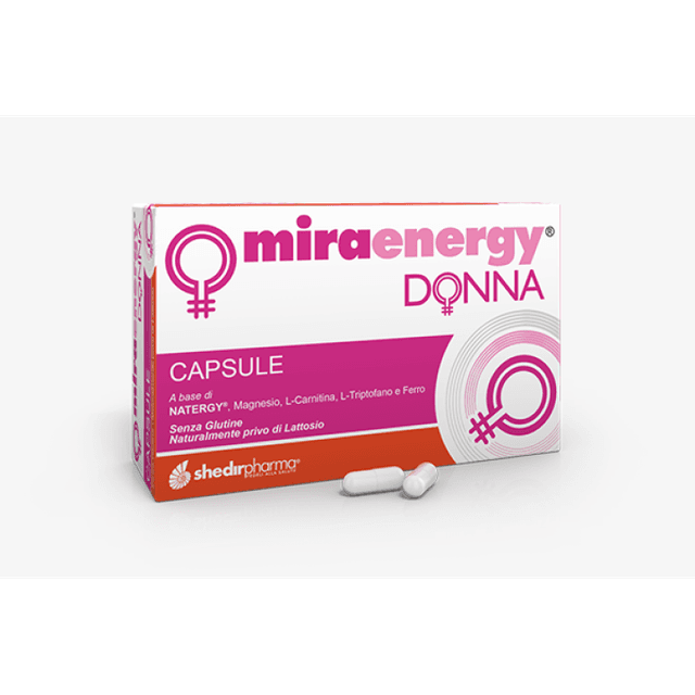 Magnesio + L-Carnitina – 40 cápsulas para mujeres | Miraenergy Donna