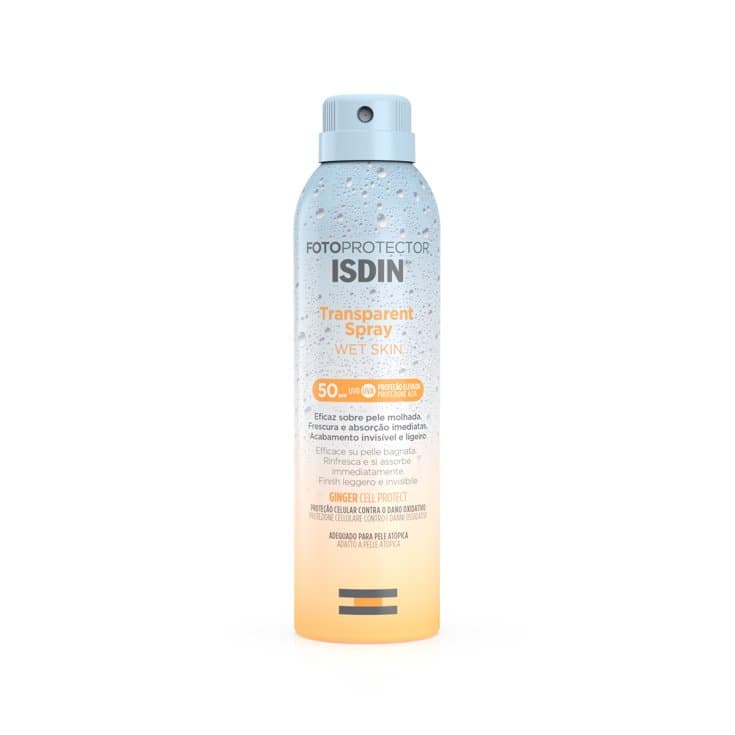 Isdin Fotoprotector Transparent Spray Wet Skin FPS 50+ Spray solar