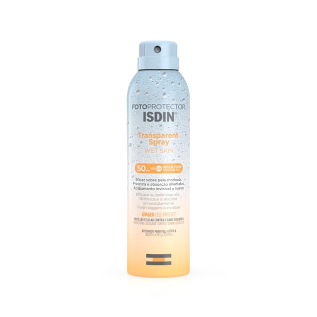 Isdin Fotoprotector Transparent Spray Wet Skin FPS 50+ Spray solar