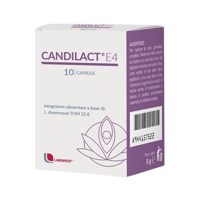 Probióticos con bacterias lácticas – 10 cápsulas | Candilact E4