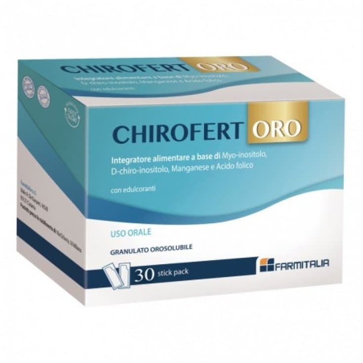 Chirofert Oro – Ácido Fólico, 30 sticks envase Gold