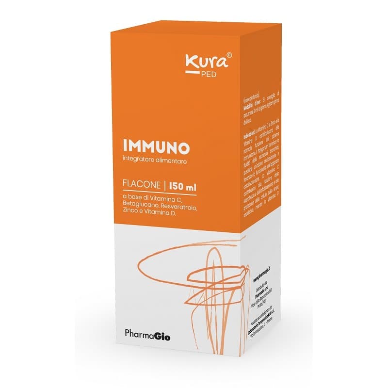 Kura Ped Immuno – Vitamina C 60 mg + Zinc – frasco de 150 ml