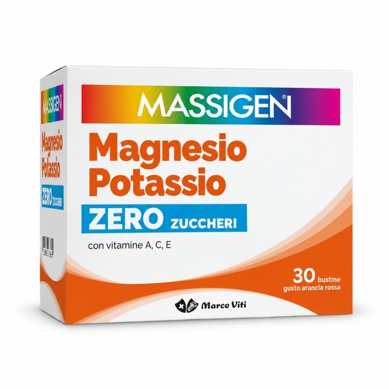 Massigen Magnesio y Potasio sin azúcar – sobres, pack promocional
