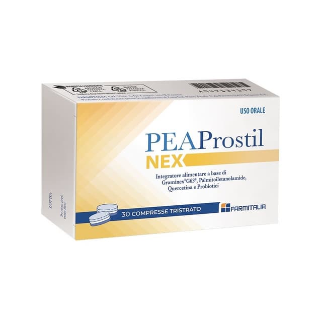 Quercetina + Probióticos con Bacterias Lácticas – 30 comprimidos tricapa | Peaprostil Nex