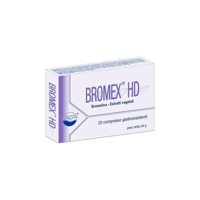 Bromelina 800 mg + Boswellia (incienso indio) – 20 comprimidos | Bromex HD