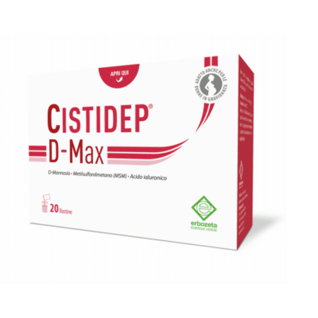 D-Manosa + MSM + Ácido Hialurónico – 20 sobres | Cistidep D-Max