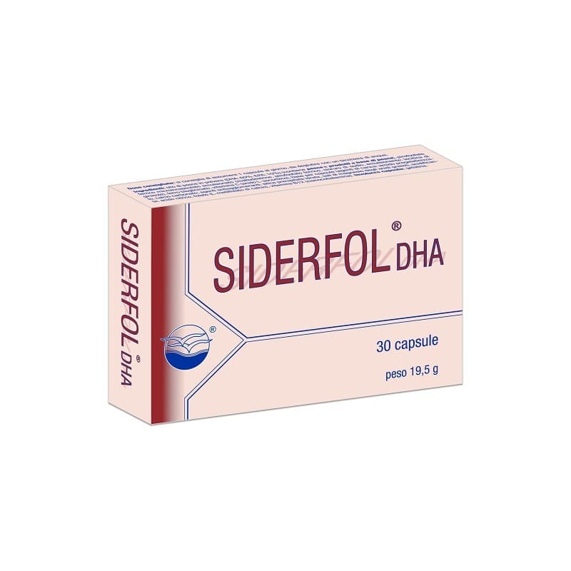 Omega-3 DHA + Hierro – 30 cápsulas | Siderfol DHA