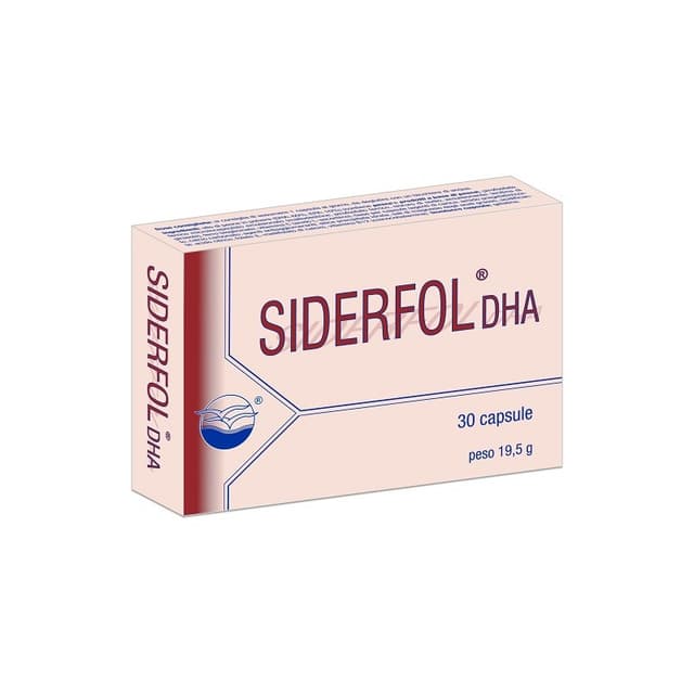 Omega-3 DHA + Hierro – 30 cápsulas | Siderfol DHA