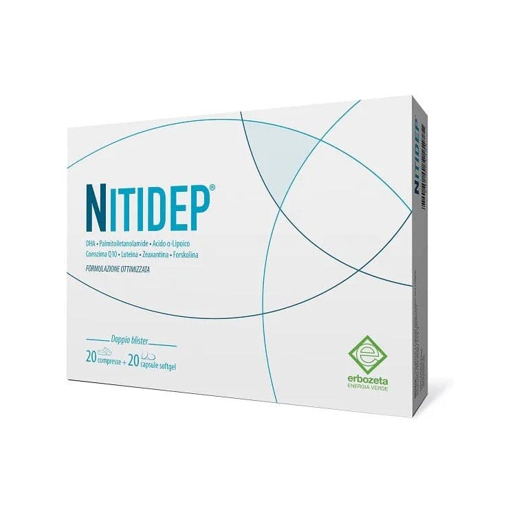 Coenzima Q10 100 mg + Luteína – 20 comprimidos + 20 cápsulas blandas | Nitidep