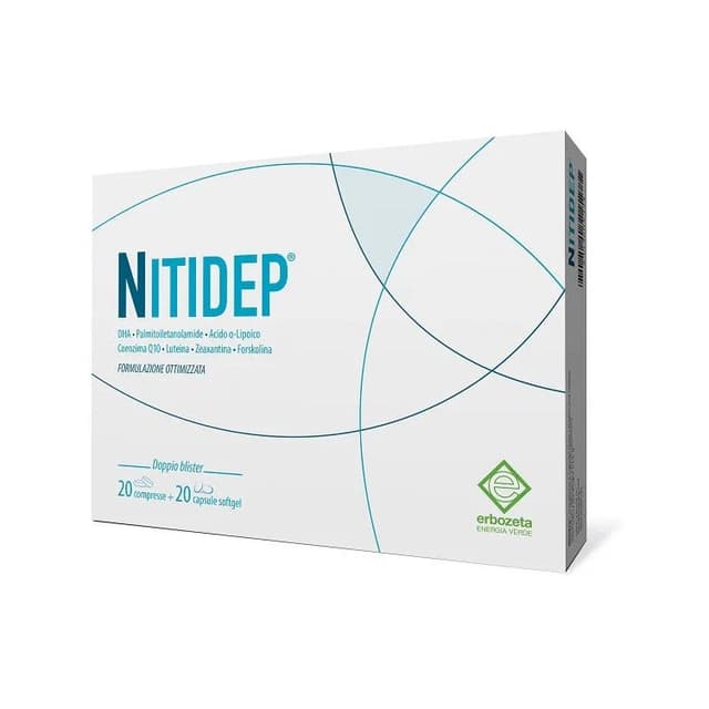 Coenzima Q10 100 mg + Luteína – 20 comprimidos + 20 cápsulas blandas | Nitidep