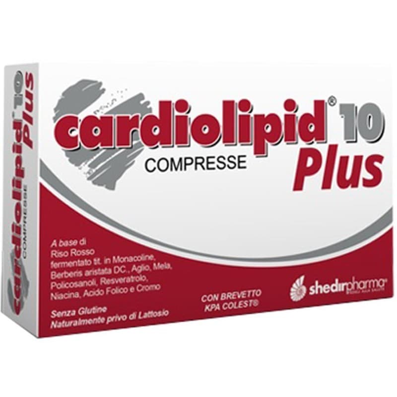 Cardiolipid 10 Plus – Arroz Rojo + Ácido Fólico – 30 comprimidos