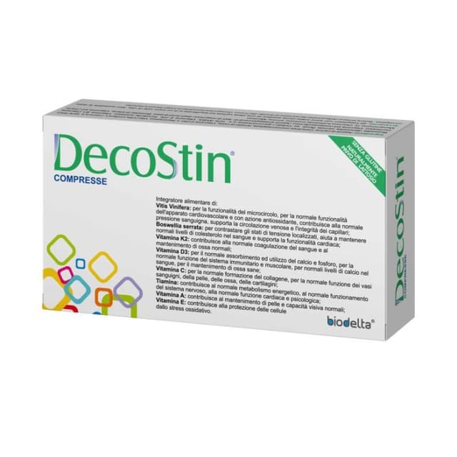 Decostin Multivitaminas + Hoja de Vid Roja – 30 comprimidos