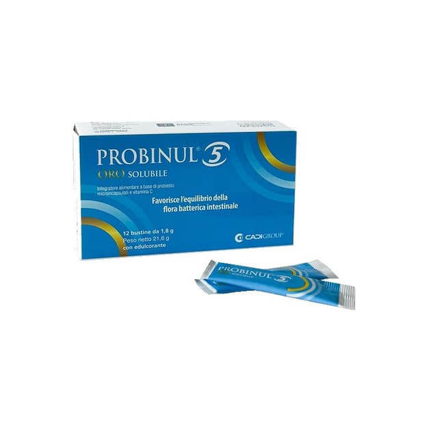 Probinul 5 Orosoluble – Probióticos + Vitamina C – 12 sticks