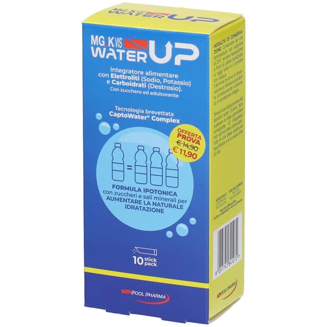 MgK Vis Water Up – 10 sobres con magnesio y potasio