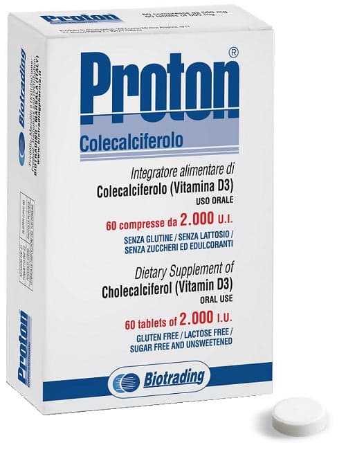 Vitamina D3 – 60 comprimidos de 2000 UI | Proton