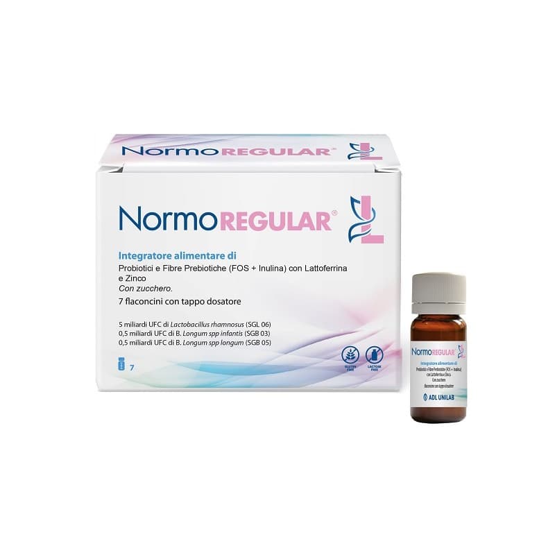 Lactoferrina 100 mg + Probióticos con bacterias lácticas – 7 ampollas | Normoregular