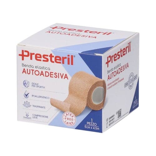 Presteril Venda Fijadora Elástica 5 cm x 4,5 m, color piel