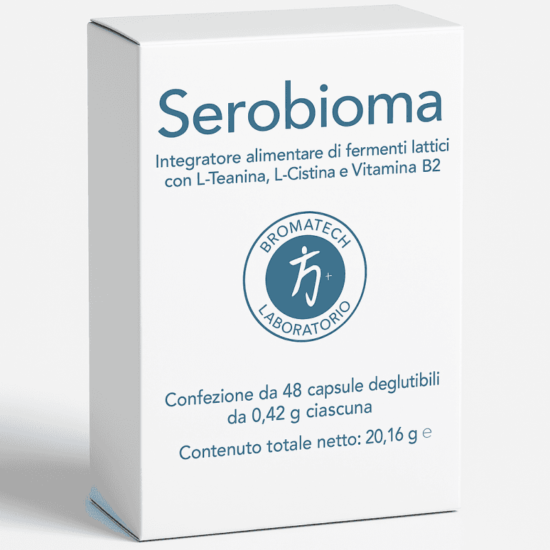 L-Teanina 200 mg + Probióticos con Bacterias Lácticas – 48 cápsulas | Serobioma
