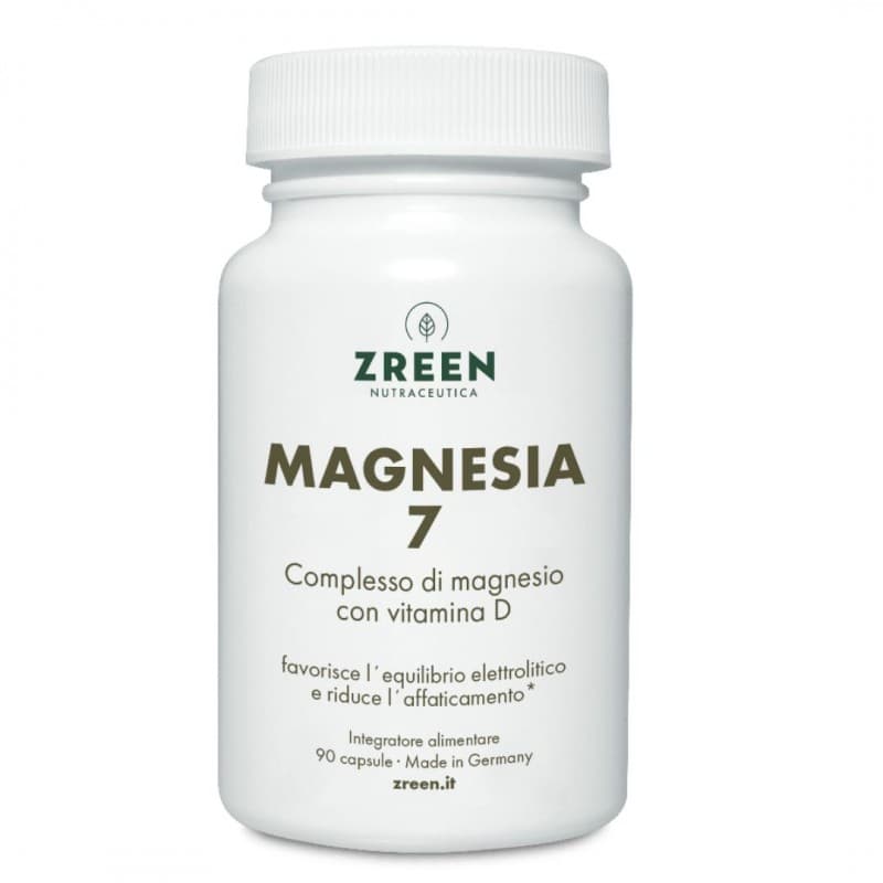 Magnesio + Vitamina D3 – 90 cápsulas | ZREEN Magnesia 7