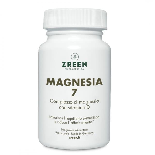 Magnesio + Vitamina D3 – 90 cápsulas | ZREEN Magnesia 7