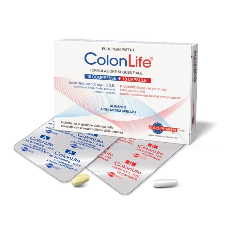 Probióticos con bacterias del ácido láctico – 10 comprimidos y 10 cápsulas | Colonlife