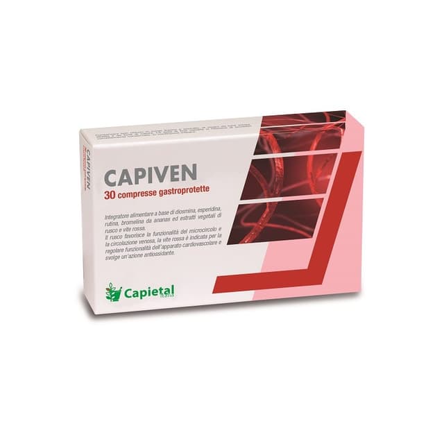 Capiven – Diosmina 450 mg + Rutina – 30 comprimidos gastrorresistentes