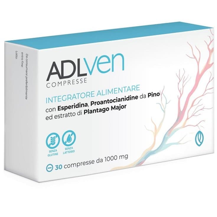Adlven – 30 comprimidos de complemento alimenticio para piernas pesadas