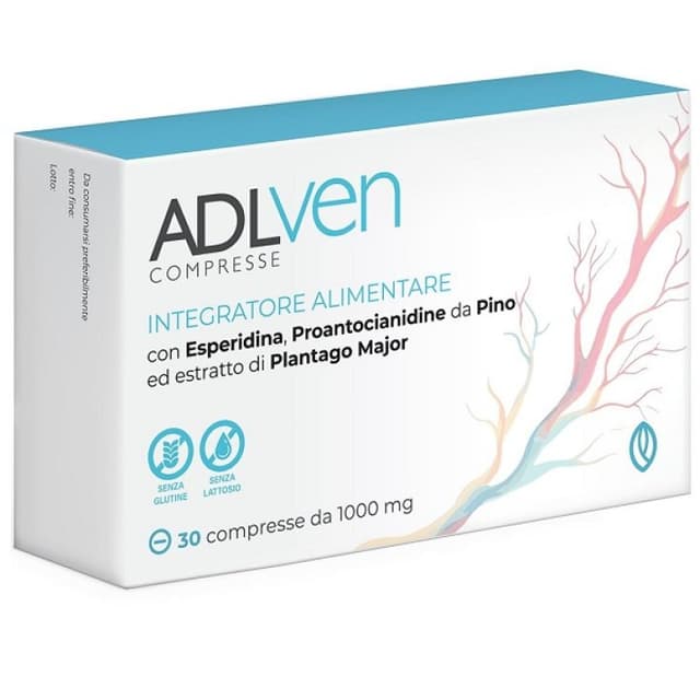 Adlven – 30 comprimidos de complemento alimenticio para piernas pesadas