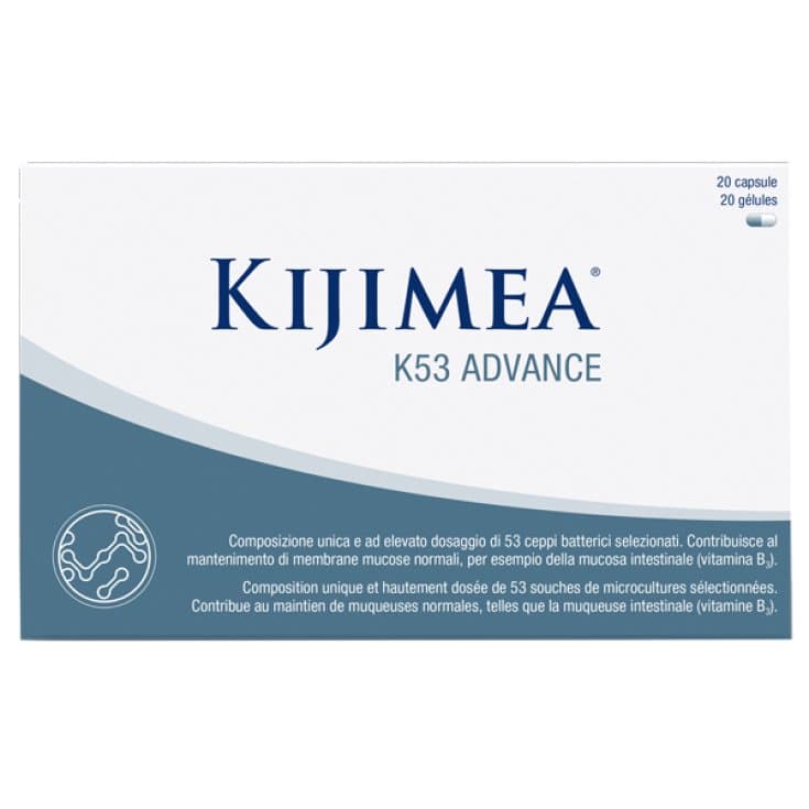 Probióticos con bacterias lácticas + Niacina – 20 cápsulas | Kijimea K53 Advance