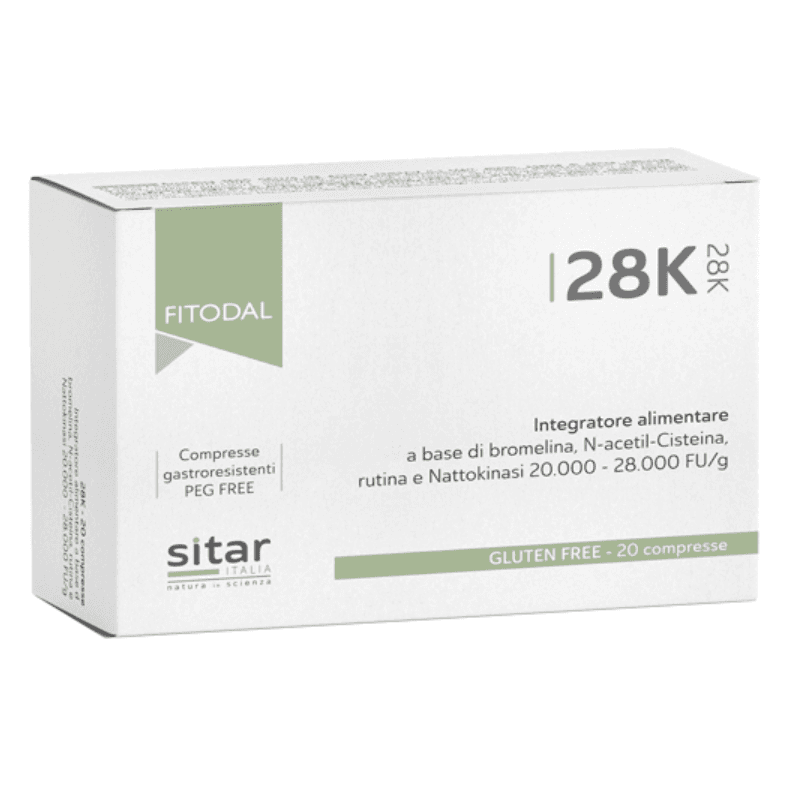 Bromelaína 400 mg + N-Acetilcisteína – 20 comprimidos | 28K Fitodal Sitar