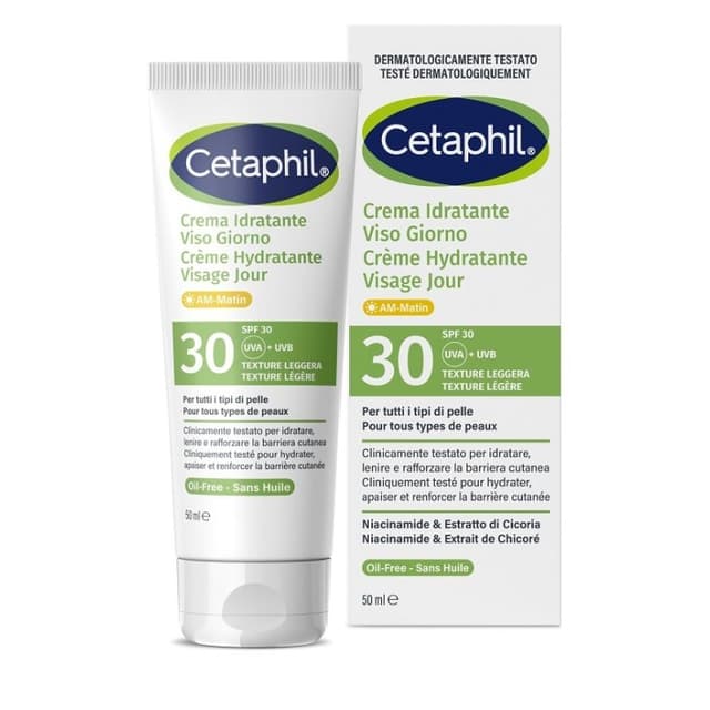 Cetaphil Crema hidratante facial FPS 30 – crema de día para piel sensible