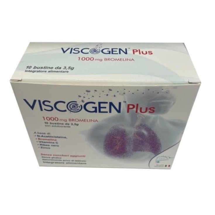 Bromelaina + Vitamina C – 30 sobres | Viscogen Plus