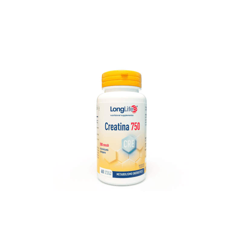 LongLife Creatina 750 mg – 60 cápsulas para deportistas