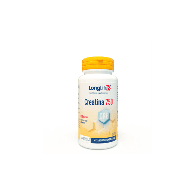 LongLife Creatina 750 mg – 60 cápsulas para deportistas