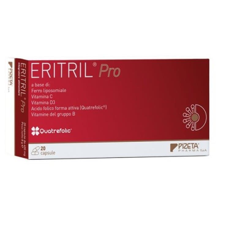 Hierro + Multivitaminas – 20 cápsulas | Eritril Pro