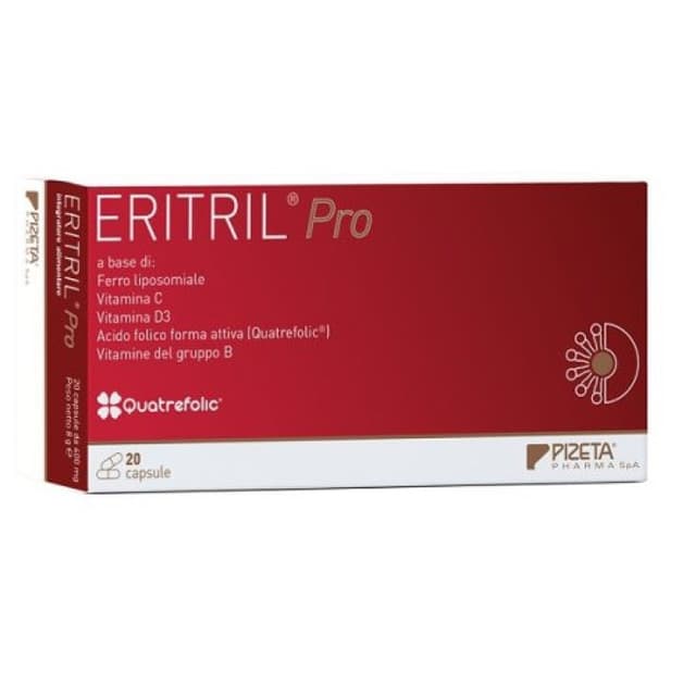 Hierro + Multivitaminas – 20 cápsulas | Eritril Pro
