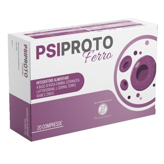 Hierro 30 mg + Vitamina C – 20 comprimidos | Psiproto Ferro