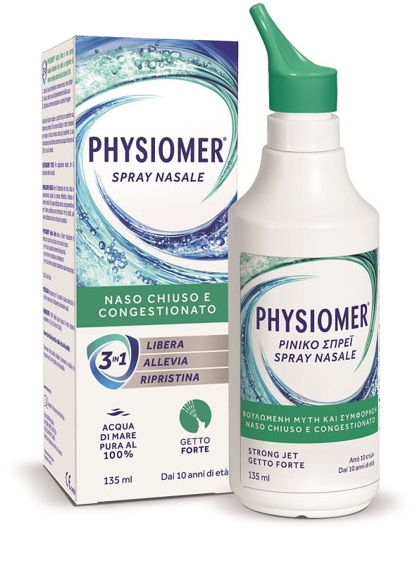 Physiomer Chorro Fuerte – Spray Nasal con Agua de Mar 135 ml