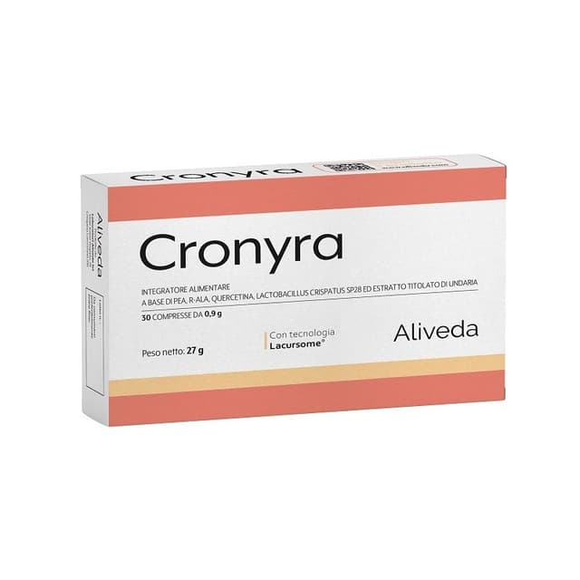 Cronyra Palmitoiletanolamida (PEA) 600 mg + Quercetina – 30 comprimidos