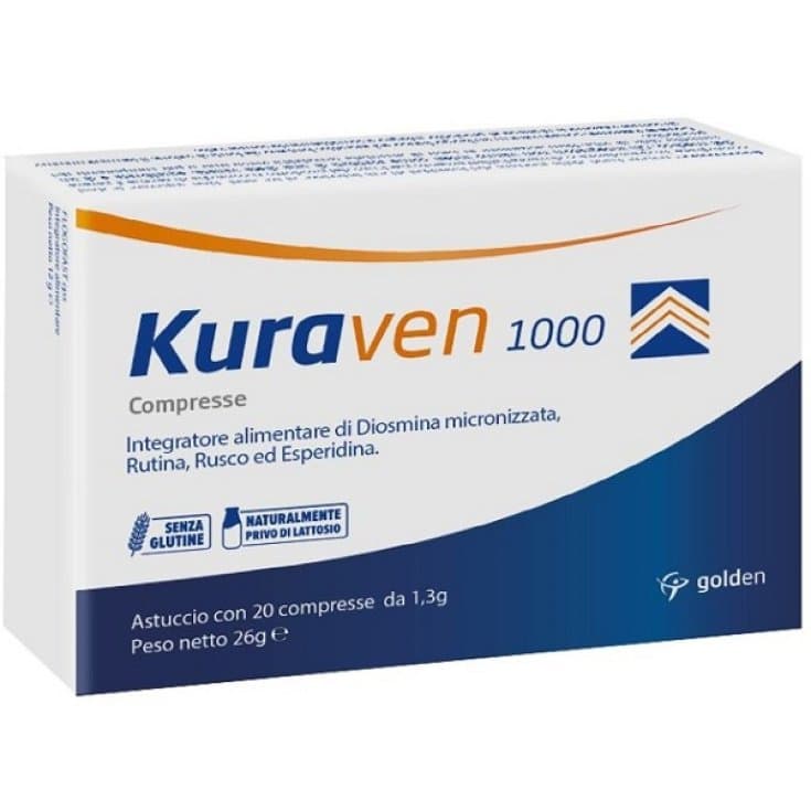 Diosmina 600 mg + Rutina – 20 comprimidos | Kuraven 1000