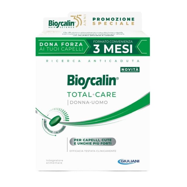 Bioscalin Total Care – 90 comprimidos de complemento alimenticio para el cabello