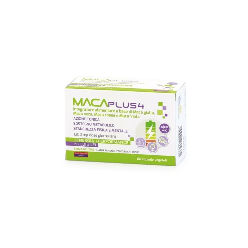 Maca Plus 4 – 60 cápsulas con raíz de maca