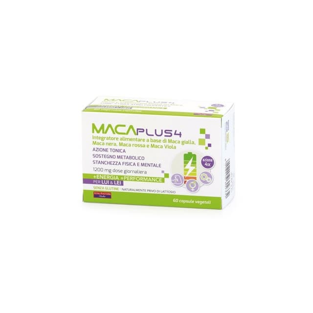 Maca Plus 4 – 60 cápsulas con raíz de maca
