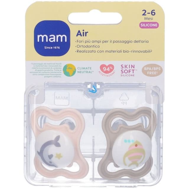 MAM Air Chupete 2–6 meses – 2 unidades