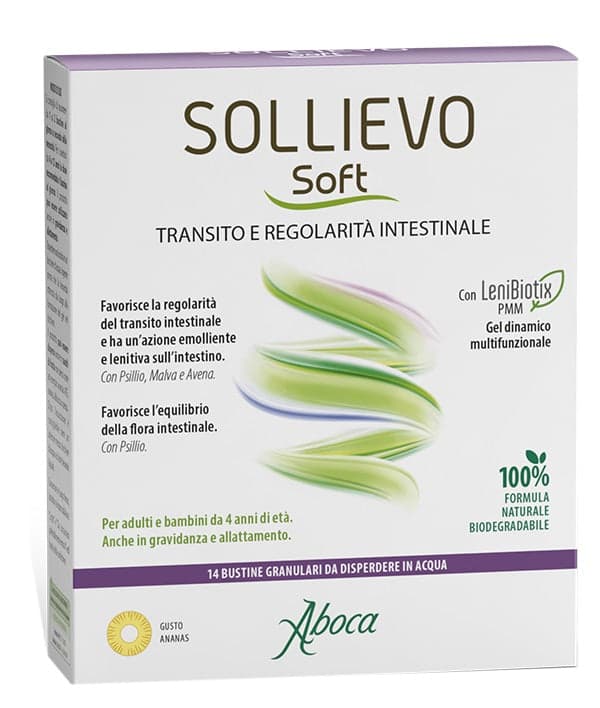 Sollievo Soft Granulado – 14 sobres de fibra para la digestión