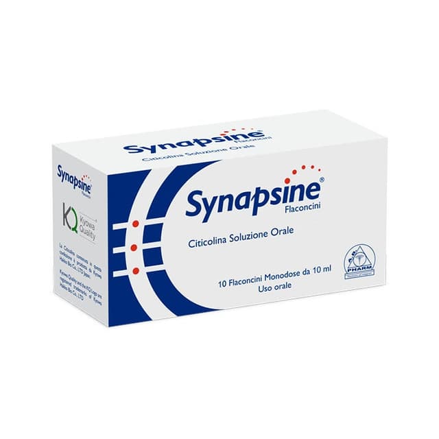 Synapsine Citicolina 500 mg – 10 frasquitos de 10 ml