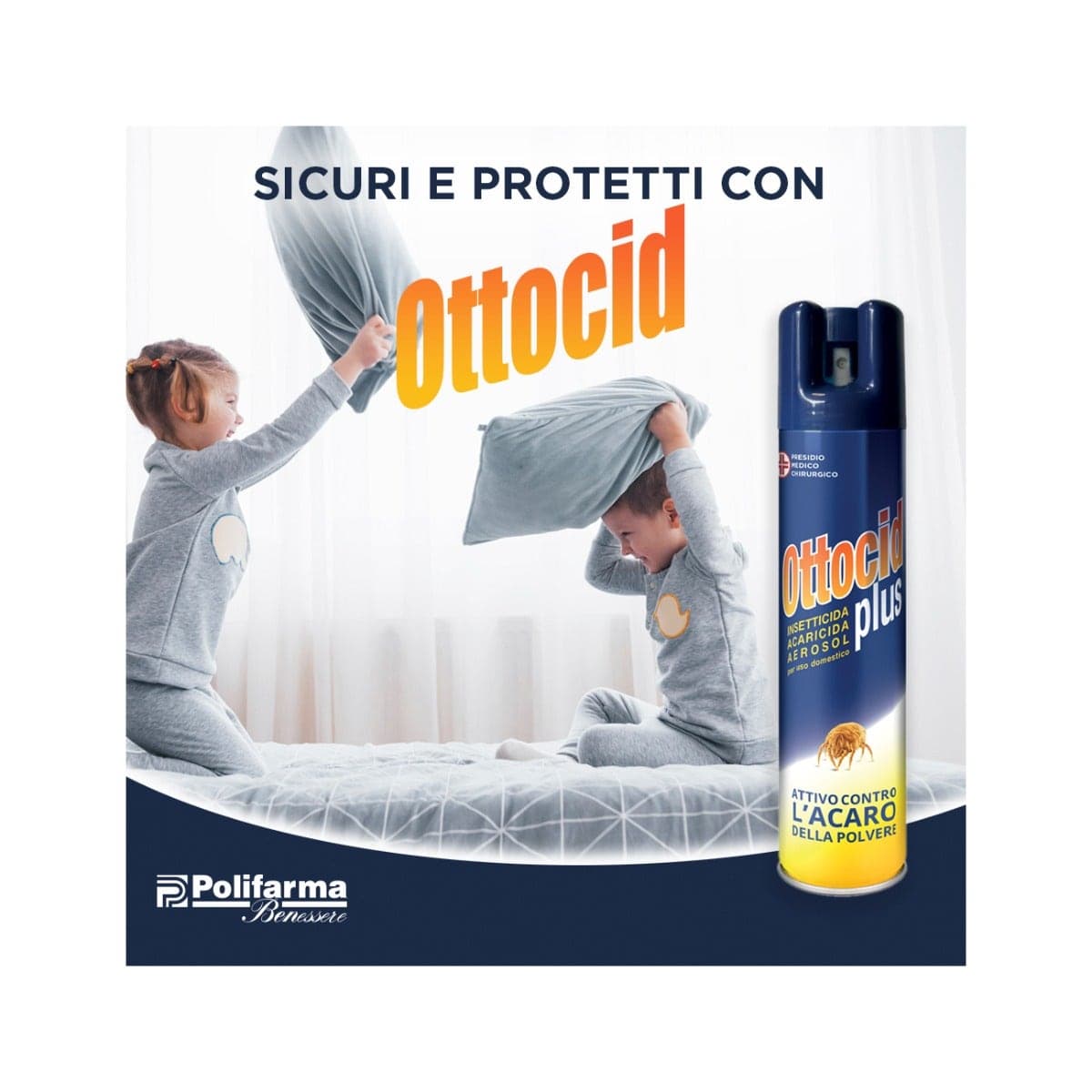 Ottocid Plus – 300 ml Spray antiácaros