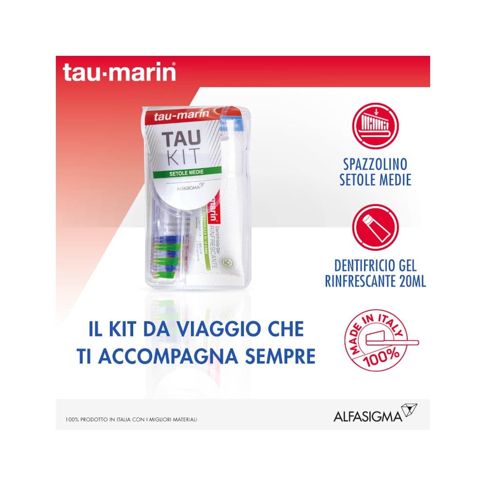 Taumarin Set de Viaje dureza media – Cepillo de Dientes