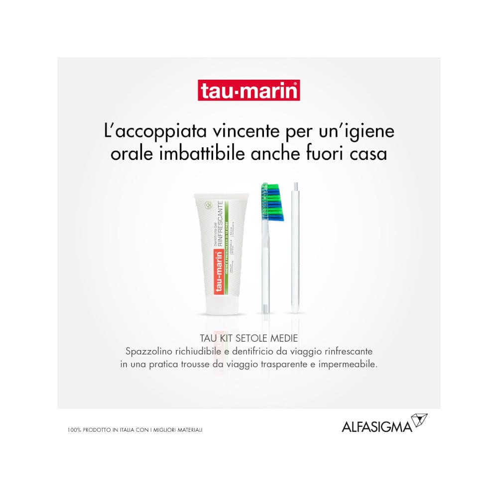 Taumarin Set de Viaje dureza media – Cepillo de Dientes