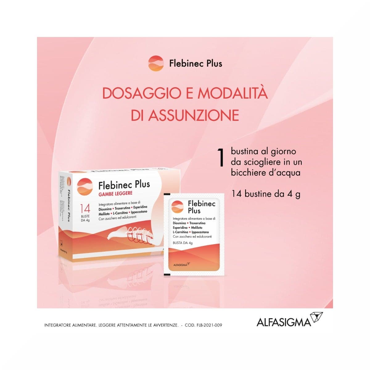 Flebinec Plus – Troxerutina 300 mg + Diosmina – 14 sobres